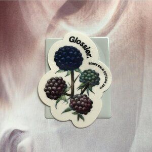RARE Glossier Berry Balm Dot Com 2019 Sticker Glossier Berry Sticker Balm DotCom